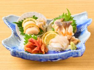 貝刺し4点盛り