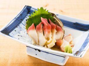 活ホッキ貝刺し