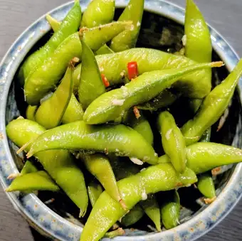 술이 먹는다! 매운 가지 콩