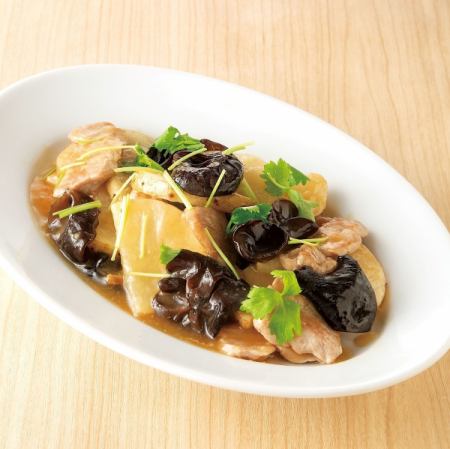 Pork and yam stir fry