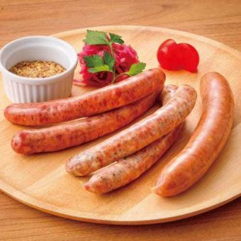 Rikyu beef tongue sausage platter (3 types)