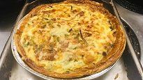 Quiche with lots of ingredients