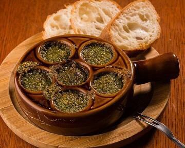 French Escargot Grilled with Herb Butter