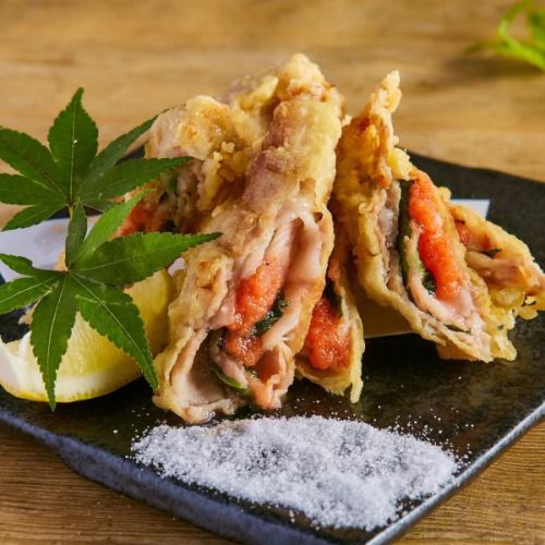 Pork belly and pollack tempura