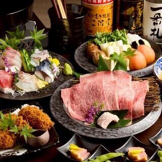 【本厚木×個室】厳選黒毛和牛のすき焼きコース 6000円(税込)