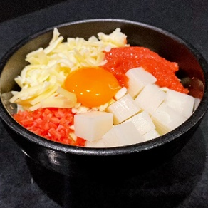 Mentaiko and cheese tempura