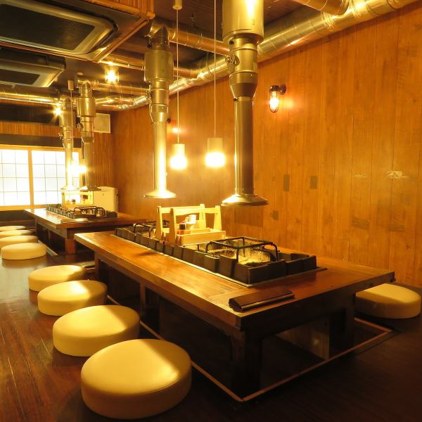 [Horigotatsu seats on the 2nd floor] Available for 2 people or more.It is a spacious tatami room with a hearth.Ideal for various banquets such as welcome and farewell parties, company banquets, as well as family gatherings ◎