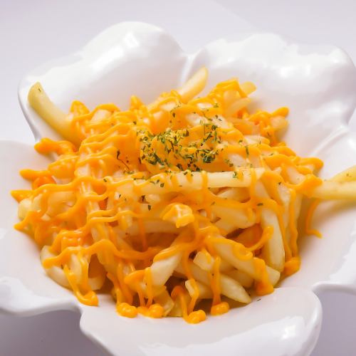 French fries with cheddar cheese