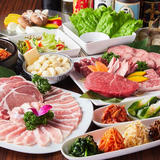 [100-minute all-you-can-eat yakiniku and drink course] Great value for money! 100 dishes for 4,369 yen (tax included)