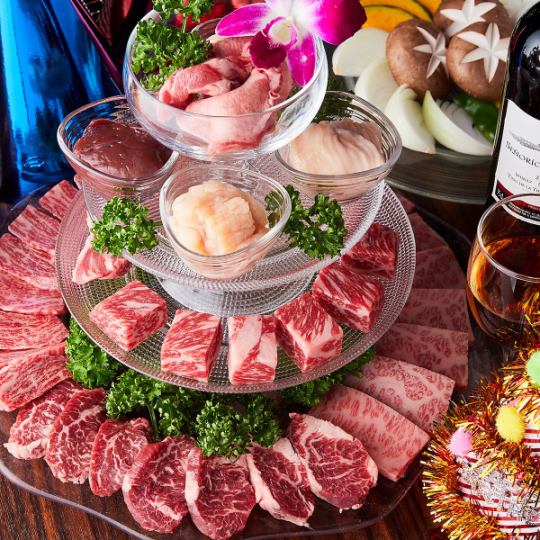 [Specially selected Japanese black beef banquet course] 16 dishes with 2 hours of all-you-can-drink for 6,690 yen (tax included)