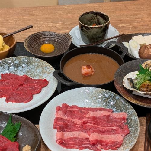 桜鍋コース5000円(税込)