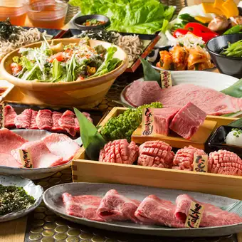 【早期予約がお得】接待におすすめ｜神戸牛堪能コース　飲み放題付　12,500円（税込）