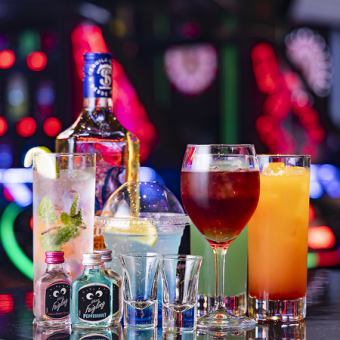 《20名~》2H飲放題(L.O.90分)◎全6品『スタンダードプラン』4500円(税込)+2000円でダーツ1台貸切