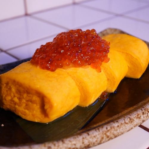 いくら乗せだし巻き卵