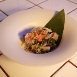 炙り大トロ〆サバ～甘ガリ和え～