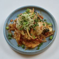 Oysters with homemade chili oil