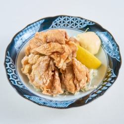 Very popular! Deep fried chicken thighs