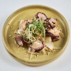 Octopus and chili peppers with ponzu sauce