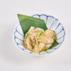 Homemade! Raw octopus and wasabi