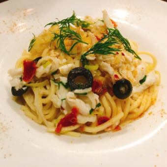 熟成真鯛とカラスミのアーリオ・オーリオ