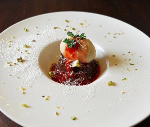 パンナコッタ マチェドニア添え