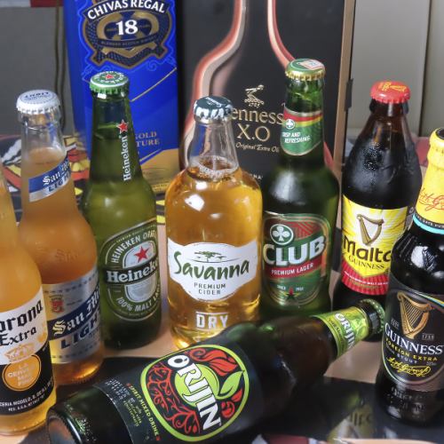世界のビールが勢揃い