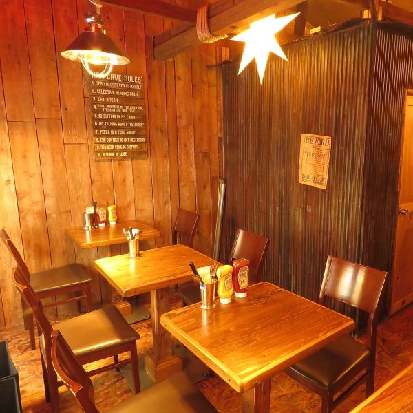 【店内分煙◎1F喫煙/2F禁煙】【人気アメリカンダイナー3号店★】川崎にいてアメリカ・テキサスをイメージさせるウッディ―な店内は落ち着いてくつろげる異空間です。お食事も周りを気にせずに楽しむ事が出来、女子会やママ友会にもオススメ♪TAKEOUTもOK◎歓送迎会・各種宴会パーティー予約受付中！！