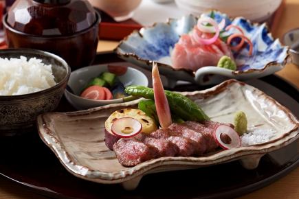 【唐松～Karamatsu～】旬魚盛合せや黒毛和牛ステーキと炊き立て土鍋御飯など全10品