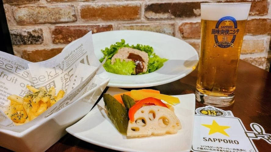 料理6品+飲み放題付さらにお好きなクラフトビール1杯プレゼント！オススメプラン4500円(税込)