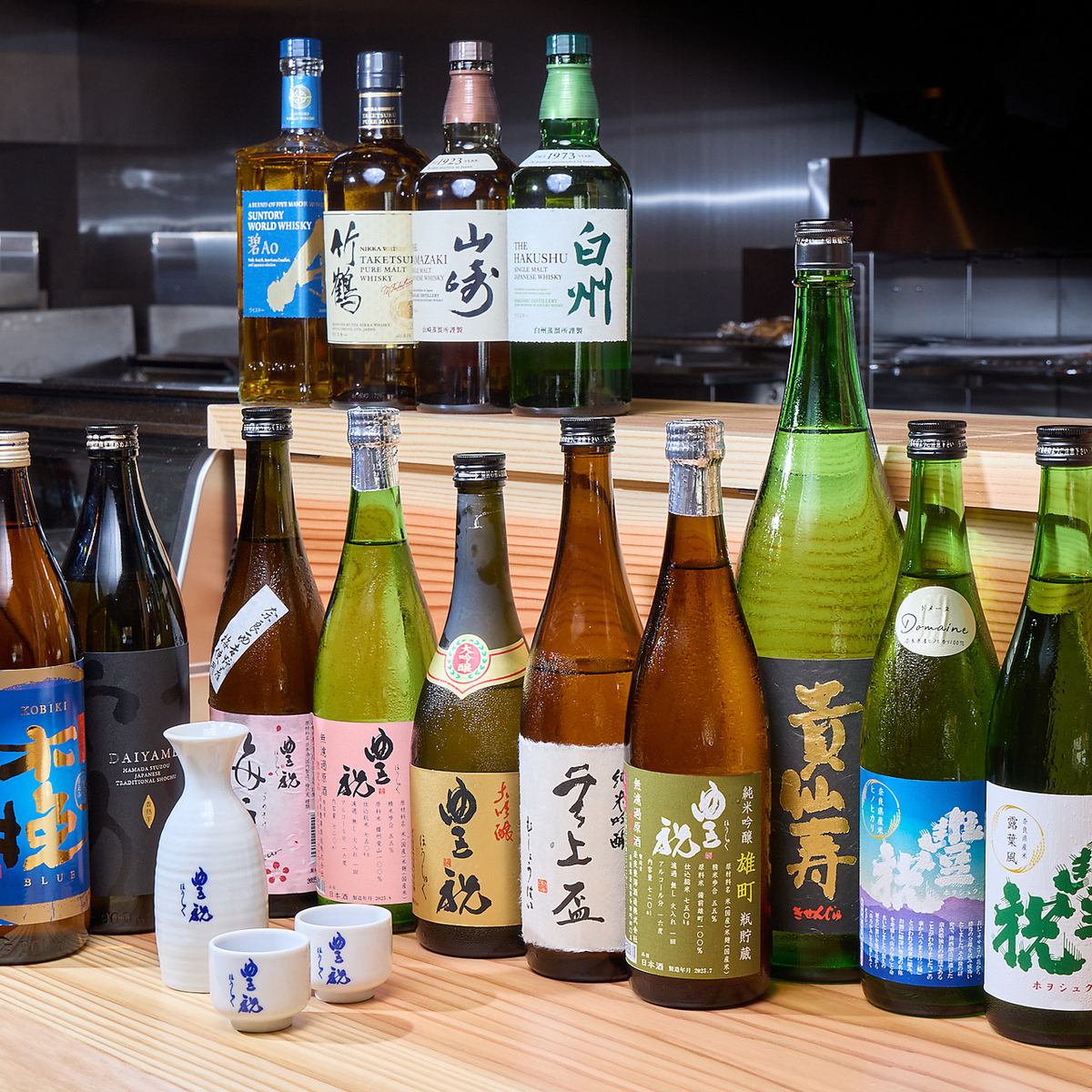 当店のこだわりぬいた日本酒を心ゆくまでお楽しみください◎