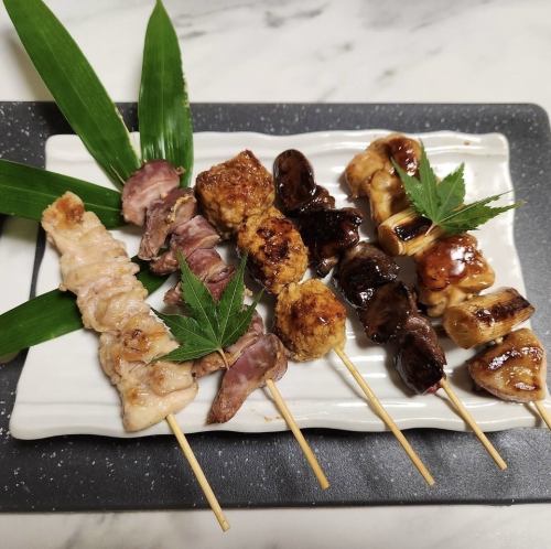 丹波鶏 焼き鳥盛り合わせ 5本