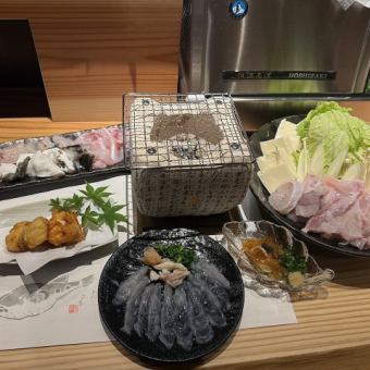 泳ぎふぐ　フルコース　飲み放題付き