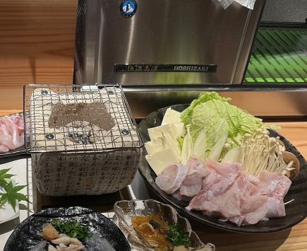 泳ぎふぐ　焼ふぐコース　飲み放題付き