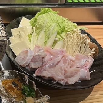 泳ぎふぐ　鍋コース　飲み放題付き