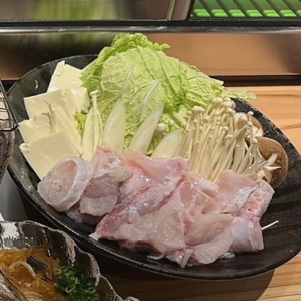 泳ぎふぐ鍋コース