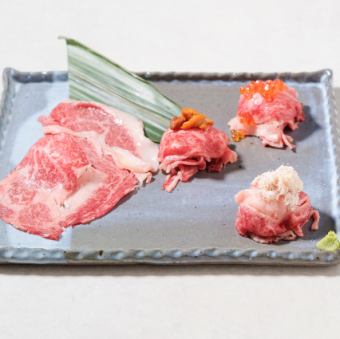 肉寿司4種食べ比べ
