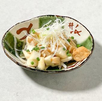 タコ頭と長芋の山わさび和え