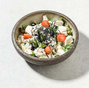 平田豆腐店のお豆腐さらだ