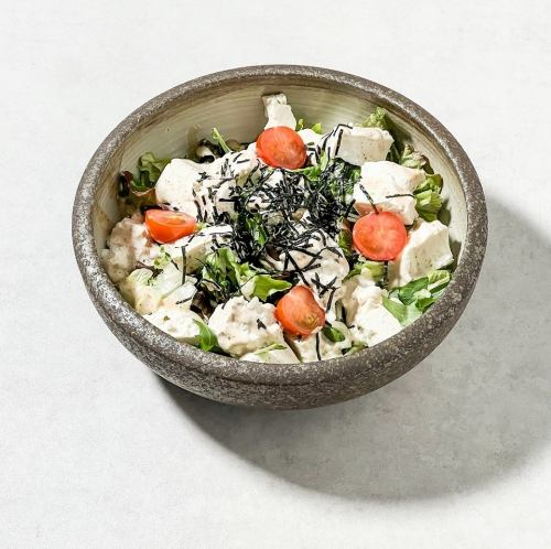 平田豆腐店のお豆腐さらだ