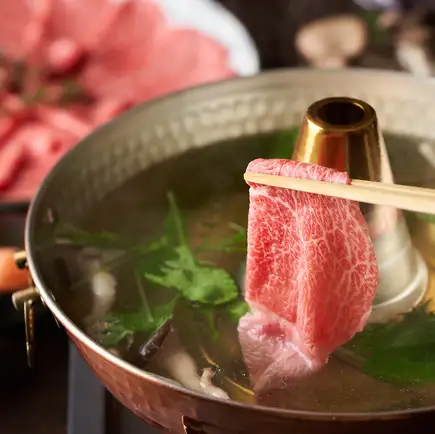 ◆しゃぶしゃぶ食べ放題◆華コース(黒毛和牛)◆100分 お一人様4180円(税込)