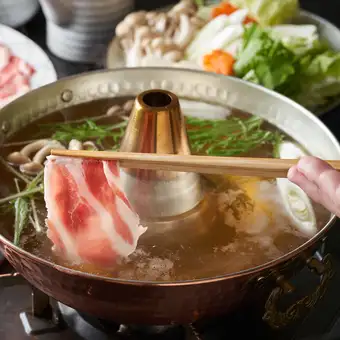 平日ディナー◆しゃぶしゃぶ食べ放題◆国産豚バラコース◆100分 お一人様2310円(税込)