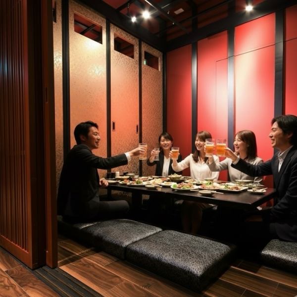 [Private rooms / VIP private rooms / Attractive counter] We have private rooms with sunken kotatsu tables inspired by the retro era, VIP seats for up to 8 people that are perfect for dining with important people or entertaining guests, and innovative and attractive counter seats where you can chat with friends...We can be used for a variety of occasions, from dates and drinks with friends to large and small banquets.
