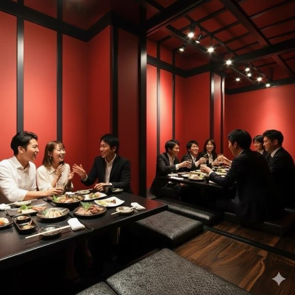 [Various banquets and wedding receptions] Please contact us for assistance with arranging a projector, bingo machine, cards, and prizes. ♪ Perfect for banquets, welcome parties, farewell parties, welcome and farewell parties, various banquets, get-togethers, wedding receptions, and more. ♪ The sunken kotatsu seating can accommodate up to 40 people, and private tables can be reserved for up to 18 people. Also recommended for company dinners and private banquets!