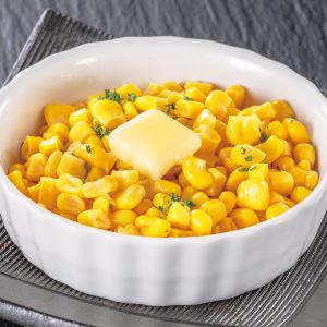 Corn baked in butter foil