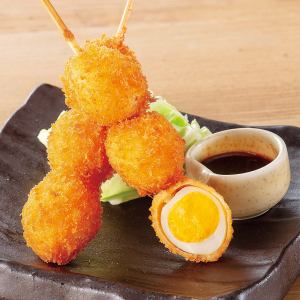 Fried quail skewer (1 skewer)