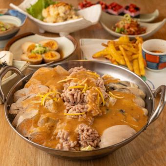 [Gout hotpot course] Introducing a sinful gourmet dish with a huge amount of purine! All 8 dishes with 3 hours of all-you-can-drink 7000 yen ⇒ 6000 yen