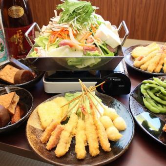 [Includes 2 hours of all-you-can-drink] Recommended Kushikatsu course 4,026 yen Full of volume Course including our signature Kushikatsu♪