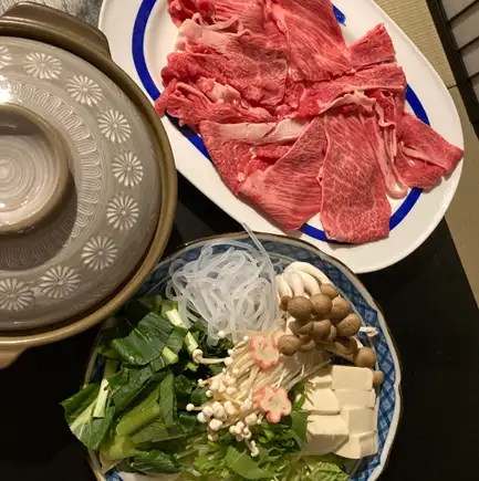 [室町]寿喜烧怀石套餐（黑毛和牛）◆6000日元（含税）