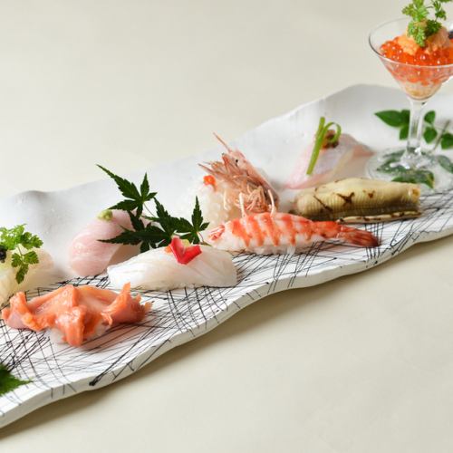 ≪注重食材≫ 可以品尝到以精湛工艺为傲的精致寿司。