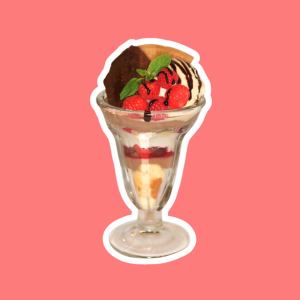 【夜パフェ】濃恋ガトーショコラとベリーのパフェ